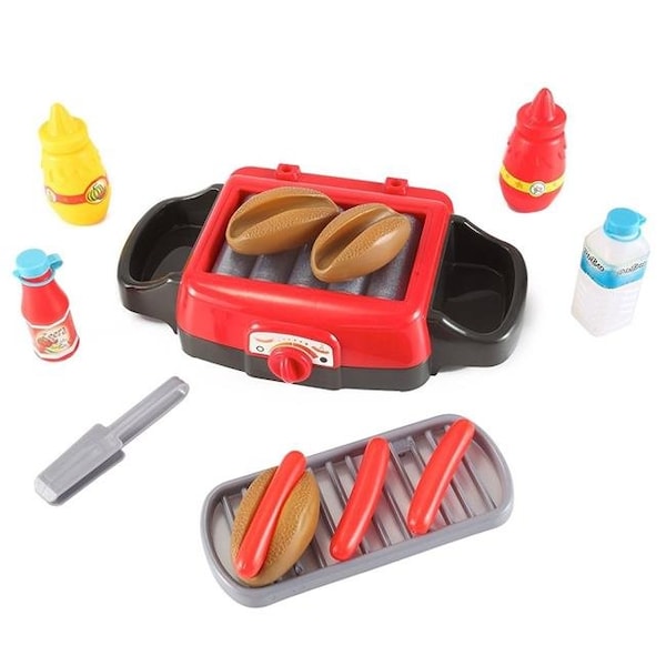 Azimport PS28 Hot Dog Roller Grill Electric Stove Play Food Kitchen Appliance Set for Kids PS28 - main